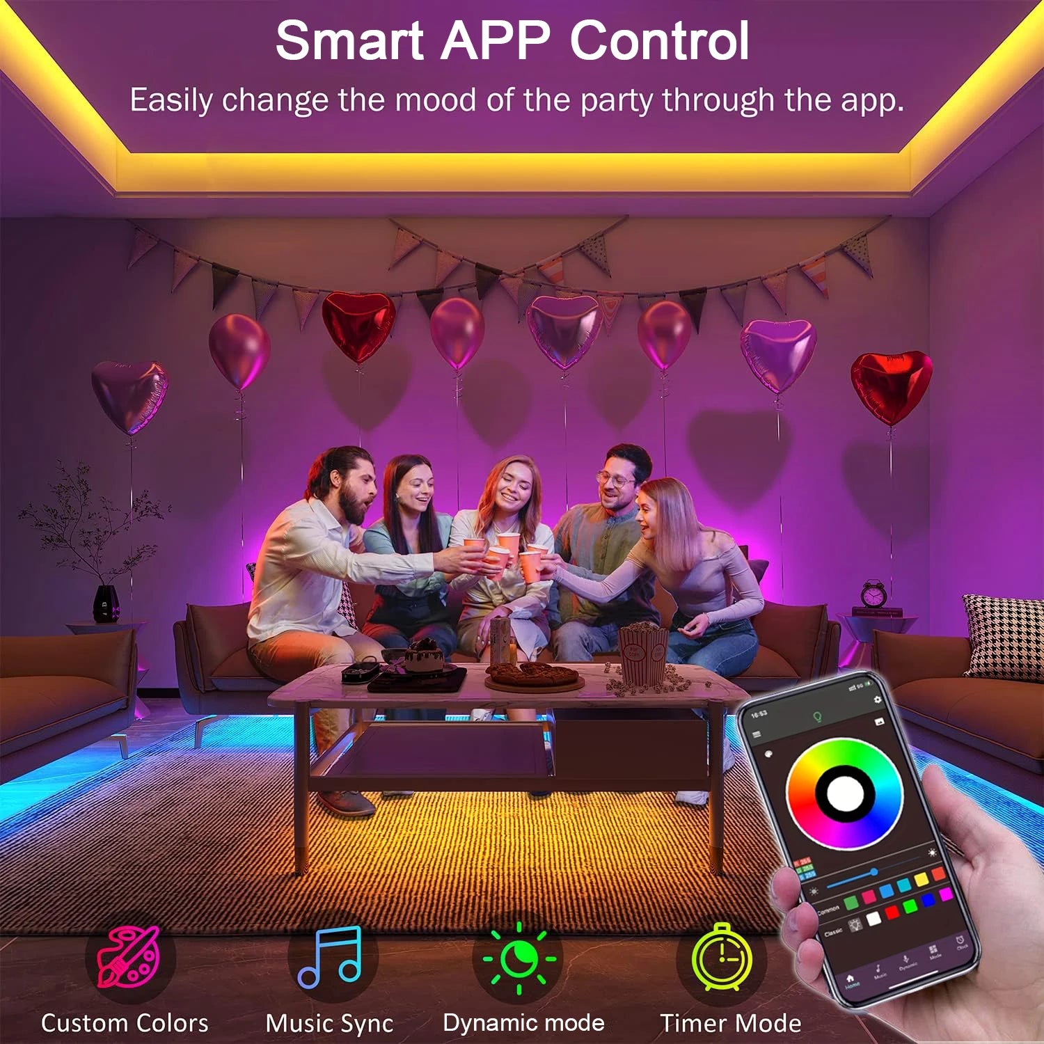 RGB LED Strip with Music Sync