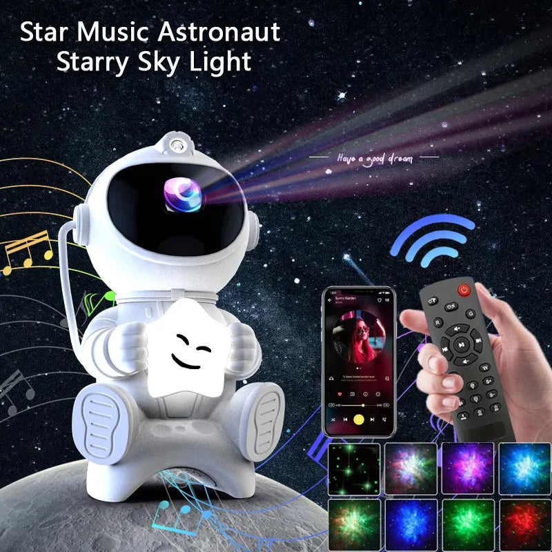 Projecteur Astronaute LED avec Bluetooth