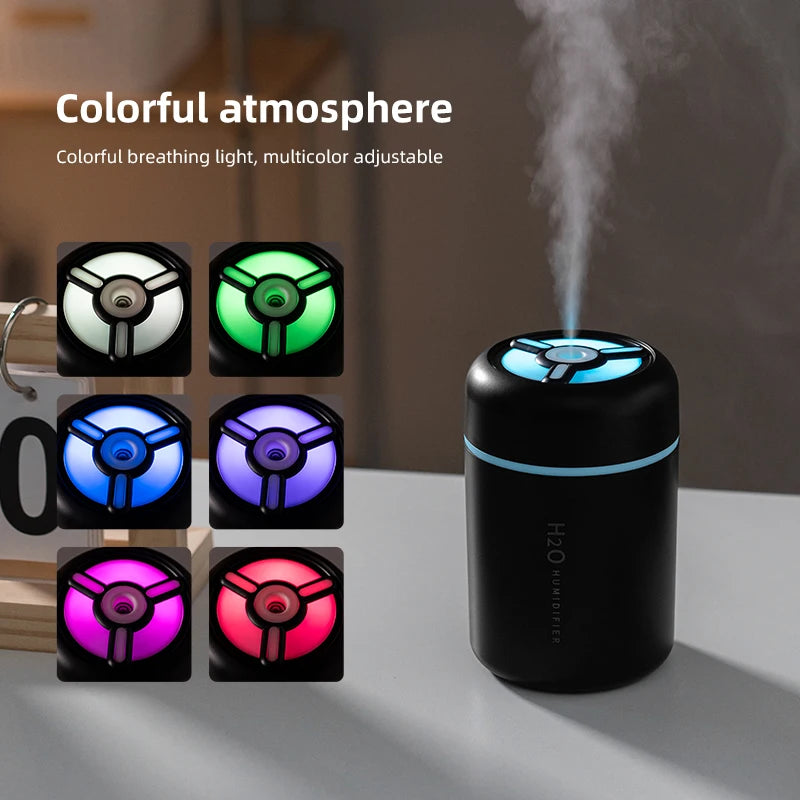 Humidificateur USB avec lumière d'ambiance LED